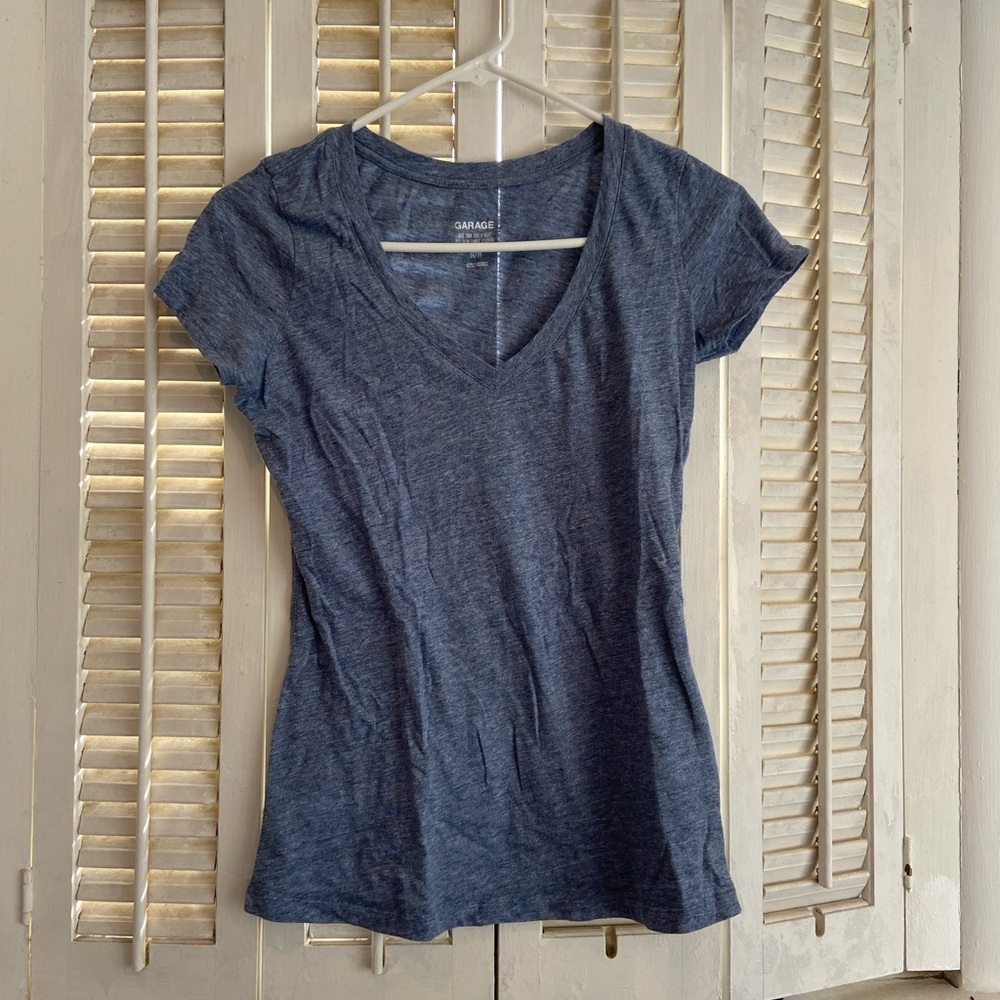 Blue V-Neck
